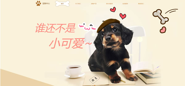 宠物中心网站模板T10177.jpg 宠物中心网站模板T10177.jpg