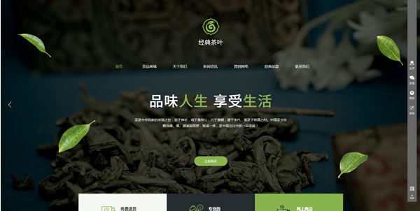 茶叶网站模板T10200.jpg 茶叶网站模板T10200.jpg