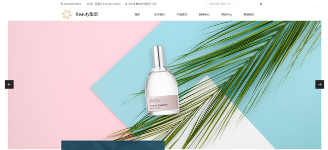 化妆品护肤品网站模板T10211.jpg 化妆品护肤品网站模板T10211.jpg